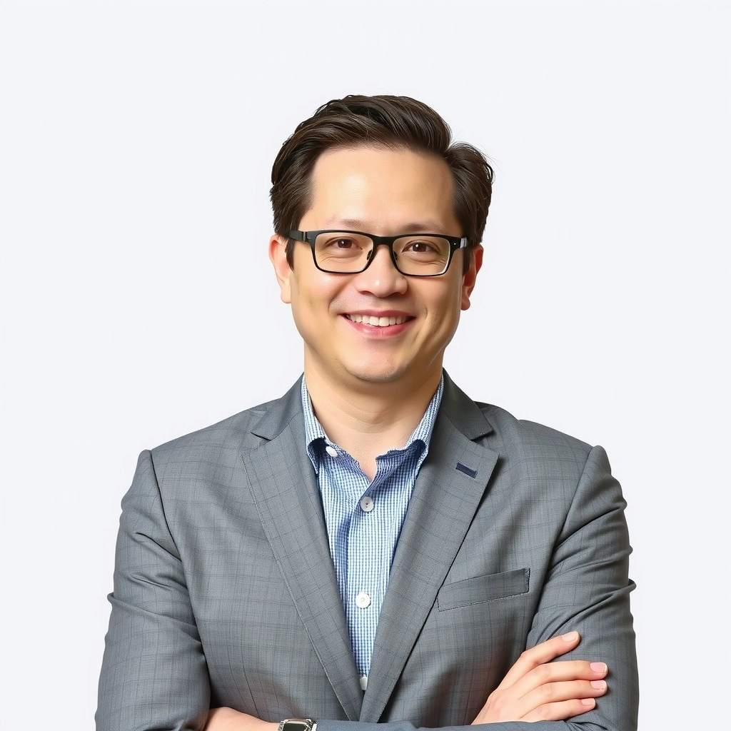 Professional headshot of a male editor